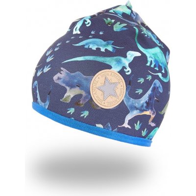 Little Angel DITA Čepice podšitá Outlast® Dinosauři modrá royal – Zboží Dáma