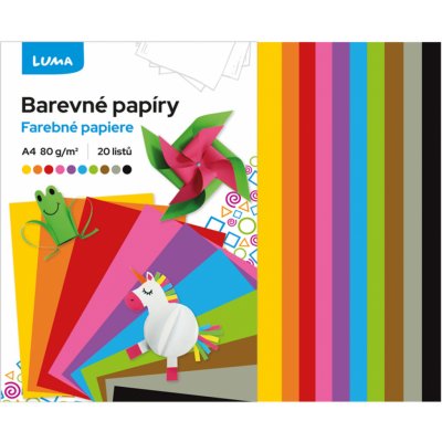 Papír LUMA barevný A4 20ks – Zboží Dáma Papír LUMA barevný A4 20ks – Zboží Dáma