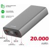 Powerbanka Swissten Aluminum 20000 mAh 20W Power Delivery šedá