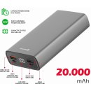 Swissten Aluminum 20000 mAh 20W Power Delivery šedá