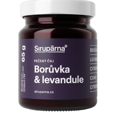 Sirupárna Domácí Pečený Čaj Borůvka & Levandule 65 g – Zboží Mobilmania