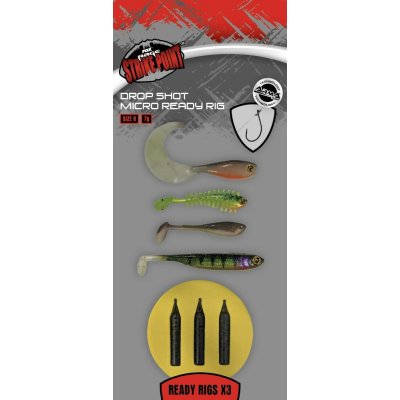 Fox Rage Montáž Drop Shot Micro Ready Rig 3 ks Velikost 6 – Zboží Dáma