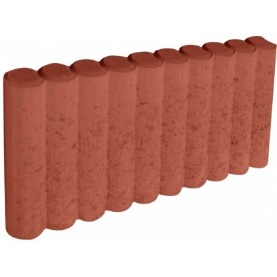 Diton Palisádový obrubník 50 x 25 x 6 cm červený 1 ks – Hledejceny.cz