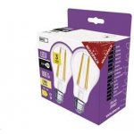 Emos LED žárovka Filament A60 5,9W E27 teplá bílá – Zboží Mobilmania