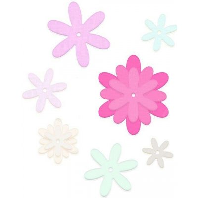 DP Craft vyřezávací šablona květy skládané 6 ks – Sleviste.cz