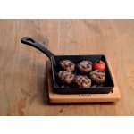LAVA Metal Litinová grilovací s dřevěným podstavcem 16 x 16 cm – Zboží Mobilmania