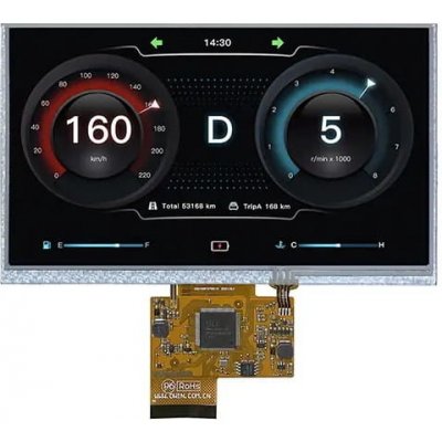 LCD 7,0" 800x480 rezistivní dotykový panel DWIN HMI