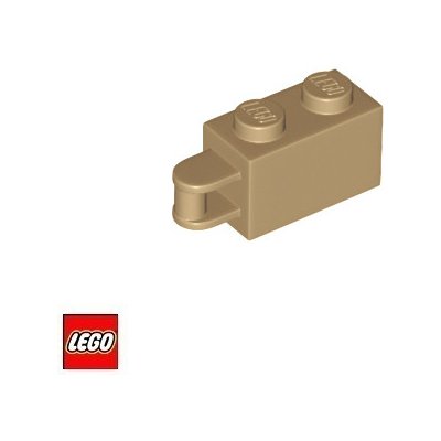 LEGO® 34816 Kostka 1x2 Upravená s úchopem Tmavě-Béžová – Zbozi.Blesk.cz