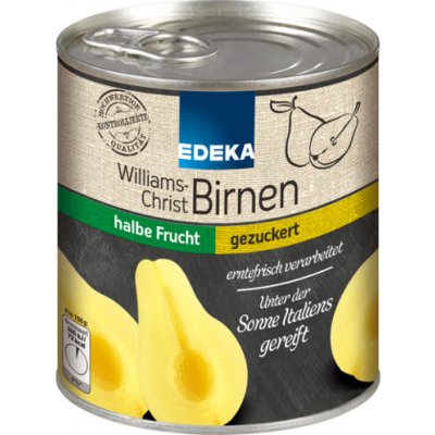Edeka Williams Christ hrušky nakládané 820 g – Zboží Dáma