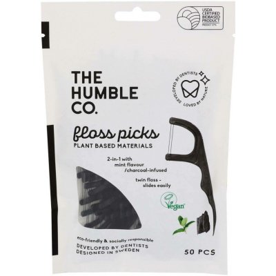 The Humble Co. Floss Picks dentální párátka 50 ks – Zboží Dáma