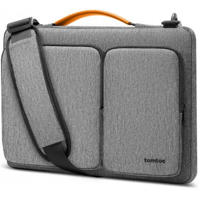 Tomtoc Defender Laptop Briefcase (A42D3G3) - s Shoulder Strap and Small Card Pocket, 14" - Šedá KF2320756