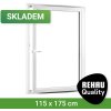 Okno SKLADOVÁ-OKNA.cz REHAU Smartline+, otvíravo-sklopné pravé 1150 x 1750