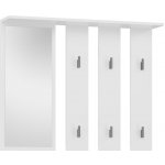 Topeshop Předsíňový věšák Parma bílý – Zboží Dáma