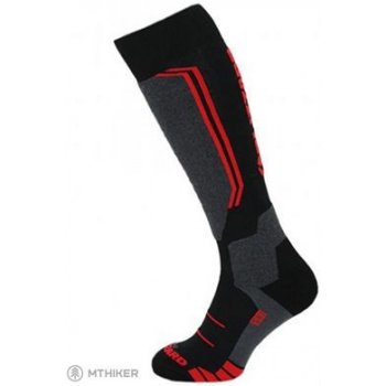 Blizzard lyžařské ponožky Allround wool ski socks black/anthracite/red