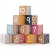 Dřevěná hračka Bigjigs Toys didaktické kostky čísla