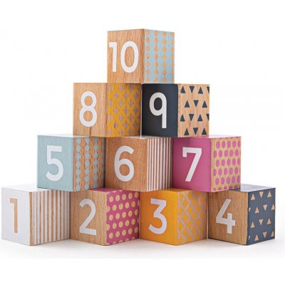 Bigjigs Toys didaktické kostky čísla – Zboží Mobilmania