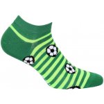 Veselé barevné bavlněné ponožky s motivem fotbalu – Zboží Mobilmania