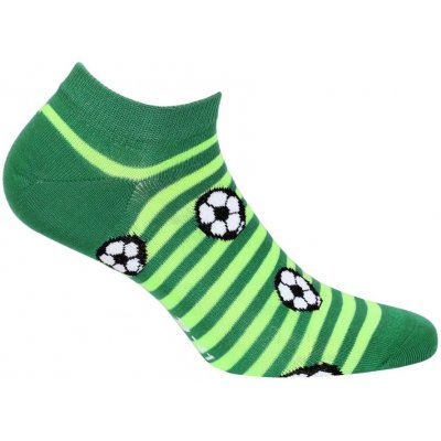 Veselé barevné bavlněné ponožky s motivem fotbalu – Zboží Mobilmania