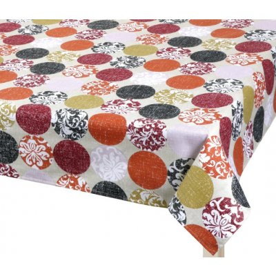 Bellatex Ubrus BERTA Hnědá Vínová Oranžová 120x140 cm – Hledejceny.cz