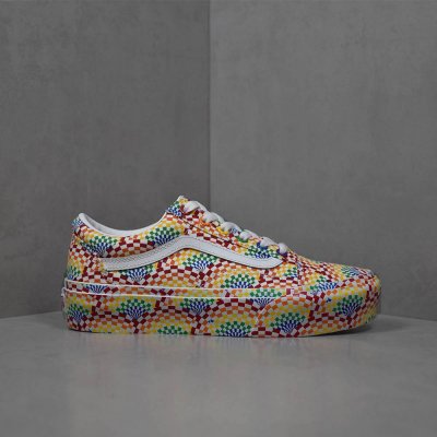 Vans Old Skool Platfor VN0A3B3U3WJ1 žluté multi – Zboží Mobilmania