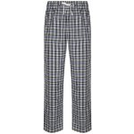 Skinnifit pánské flanelové pyžamové kalhoty bílo černé – Zboží Mobilmania