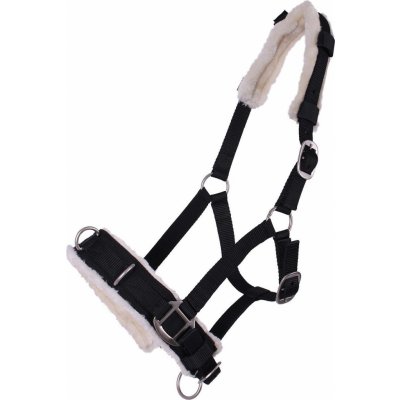 QHP Obnosek lonžovací s beránkem černý – Zboží Mobilmania