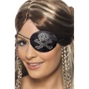 Karnevalový kostým Pirátská záslepka Diamantová lebka a hnáty