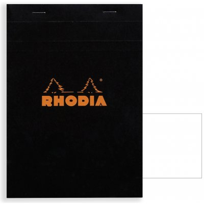 Rhodia Blok N°16 černý A5 čistý – Zboží Dáma