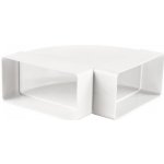 Vents Koleno pro čtyřhranné potrubí vodorovné 110x55 mm PVC – Hledejceny.cz