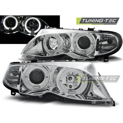 Tuning-Tec Přední čirá světla BMW 3 E46 (2001 - 2005) - chromované - Angel Eyes – Hledejceny.cz