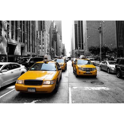 Ceduľa Retro Foto New York Taxi USA – Zboží Mobilmania