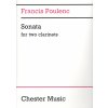 Noty a zpěvník Francis Poulenc SONATA for two clarinets / skladba pro dva klarinety Bb + A