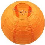 Lampion kulatý papírový party oranžový 30 40cm Oranžová 30cm – Zboží Dáma