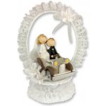 Gunthart Svatební figurka na dort svatba v autě 220mm – Zboží Mobilmania