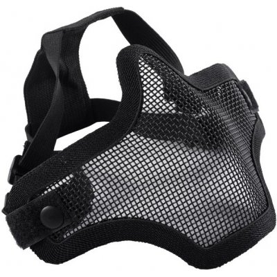 Airsoft maska ​​Wosport se síťkou černá – Sleviste.cz