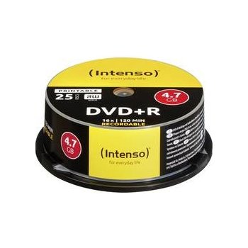 Intenso DVD+R 4,7GB 16x, printable, cakebox, 25ks (4811154)