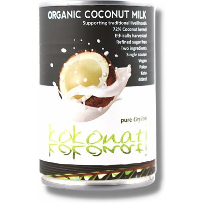 Ceylon Kokonati Bio Kokosové mléko 74% dužiny 400 ml – Zboží Dáma