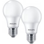 Philips 2x LED žárovka E27 A60 8W = 60W 806 lm 2700K teplá bílá – Hledejceny.cz