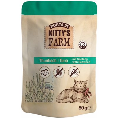 Feline Porta Kitty´s Farm tuňák s mořskou řasou 80 g – Hledejceny.cz