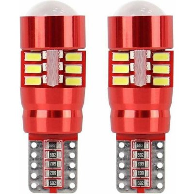 LED AMIO CANBUS 27SMD 3014 T10e (W5W) bílá 12V / 24V sada - 2 ks. – Hledejceny.cz