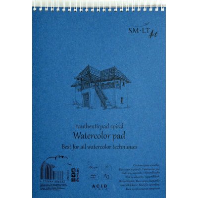 SM.LT Akvarelový blok SM•LT Art Authentic A3, 280 g/m², 30 listů – Zboží Mobilmania