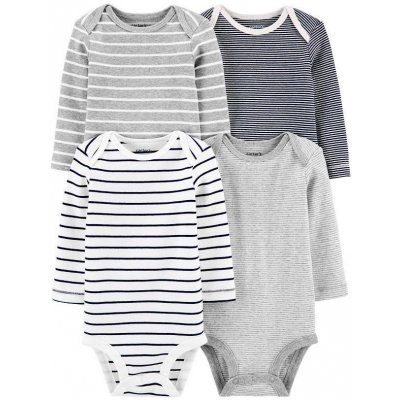 CARTER'S Body dlouhý rukáv Striped chlapec LBB 4ks – Zboží Mobilmania