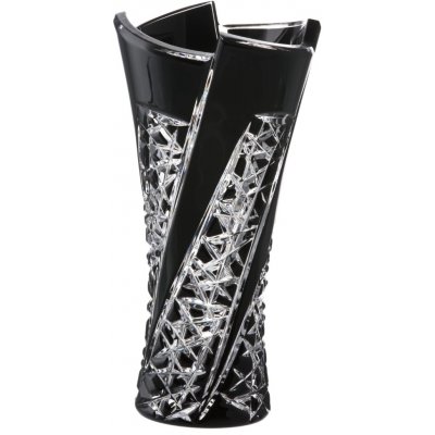 Bohemia Crystal Váza Fan černá 205mm – Hledejceny.cz