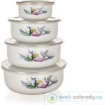 Banquet 8-dílná sada smaltovaných misek LAVENDER 10 x 4,7 cm 14 x 6,1 cm 16 x 6,8 cm 18 x 7,5 cm – Sleviste.cz