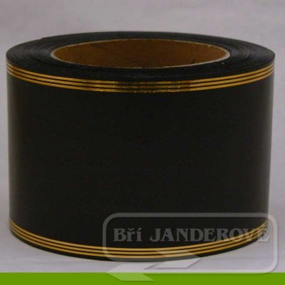 Smuteční stuha 3 pruhy - 8cm/50y - černá - ST0532 – Hledejceny.cz