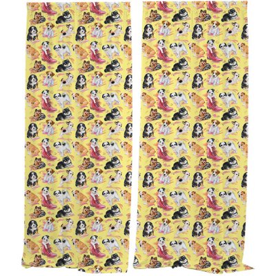 IMPAR Závěsy Puppies (Rozměr : 140x250, Materiál: Interlock) – Hledejceny.cz