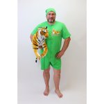 Rozárka Tygr P525 pánský overal na spaní krátký zelený – Sleviste.cz