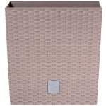 Prosperplast Květináč Rato low 40 x 40 x 40,8 cm tm.hnědý – Sleviste.cz