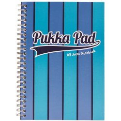 Pukka Pad spirálový blok Jotta Pad A5, linky 8 mm, modrý 200 listů