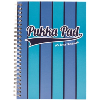 Pukka Pad spirálový blok Jotta Pad A5, linky 8 mm, modrý 200 listů – Zboží Mobilmania